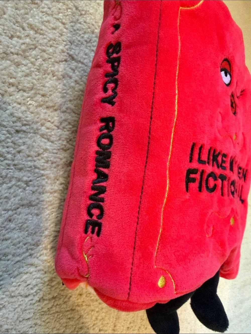 Red Plush Book Toy - 